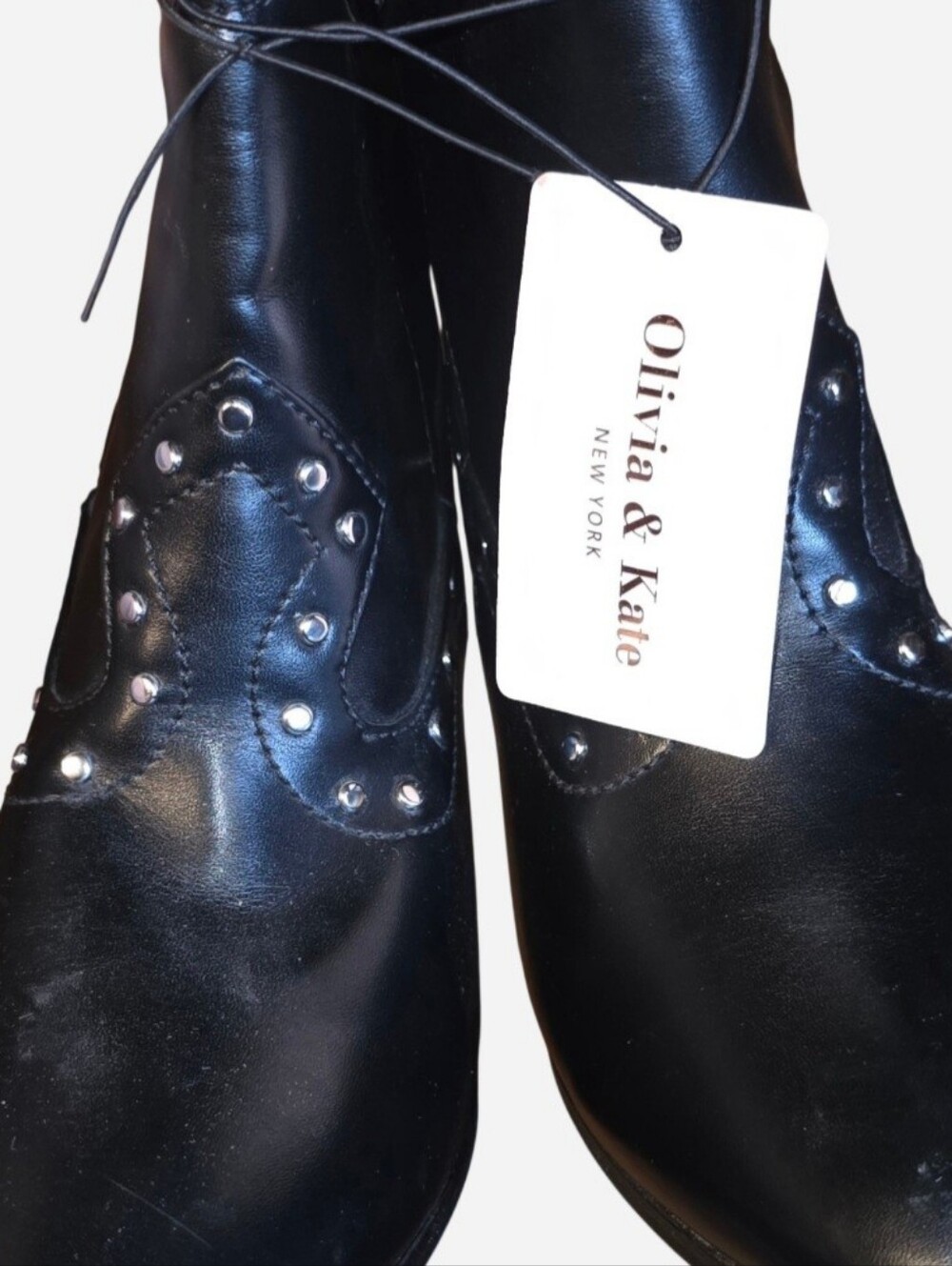 Olivia And Kate Black Boots Size 7